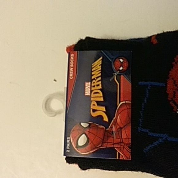 Marvel Spiderman Crew Socks 2 pack New. - Picture 2 of 4